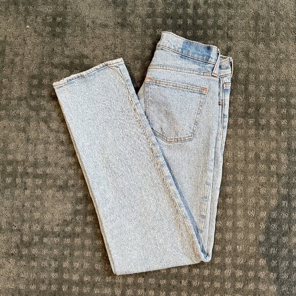 Abercrombie & Fitch ‘90s Straight Mid Rise Jeans – Light Blue, 25W Regular - Picture 4 of 6